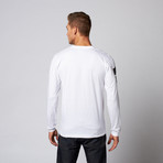 Uniform Stripes Long-Sleeve Tee // White (S)