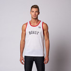 Mesh Sprint Tank Top // White (S)