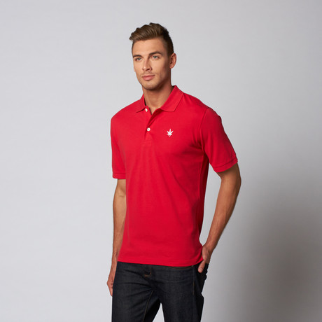 Solid Pique Polo // Bright Red (S)