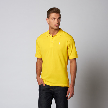 Solid Pique Polo // Bright Yellow (S)