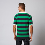 Wide Stripe Jersey Polo // Kelly Green (L)