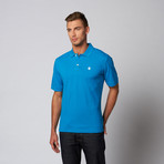 Solid Pique Polo // Bright Blue (XL)