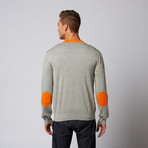 V-Neck Cardigan Sweater // Heather Grey (M)