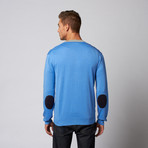 V-Neck Cardigan Sweater // Light Blue (M)