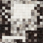 Paint Area Rug // Mosaic // Black + White (2' x 3')