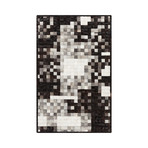 Paint Area Rug // Mosaic // Black + White (2' x 3')