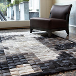 Paint Area Rug // Mosaic // Black + White (2' x 3')