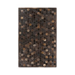 Polar Area Rug // Honeycomb // Brown (2' x 3')