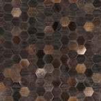 Polar Area Rug // Honeycomb // Brown (2' x 3')