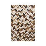 Houseman Area Rug // Chevron // Mixed Mocha (2' x 3')