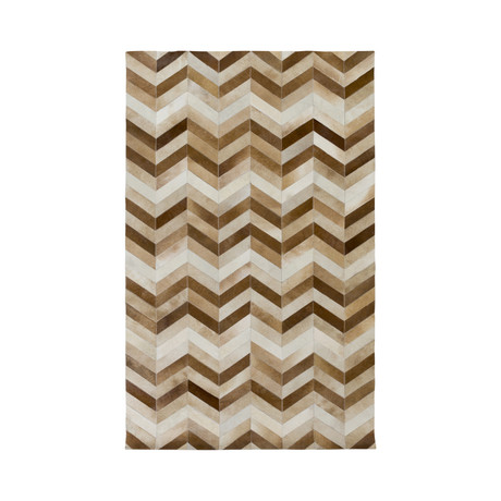 Houseman Area Rug // Chevron // Brown (5' x 8')