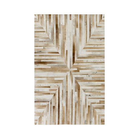 Houseman Area Rug // Striped X // Sand (2' x 3')