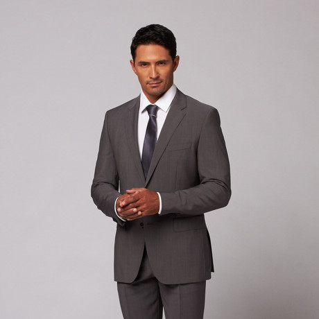 Hugo Boss // Wool Two-Piece Suit // Grey Pinstripe (US: 40R)
