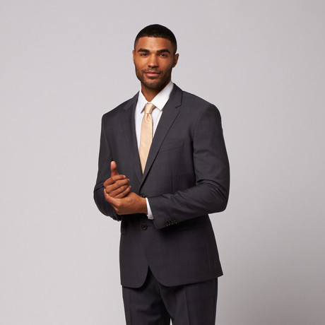 Hugo Boss // Wool Two-Piece Suit // Navy Plaid (US: 42R)