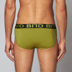 Cotton Stretch Brief // Grasshopper (M)