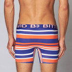 Cotton Stretch Boxer Brief // Mandarin Red Stripe (S)