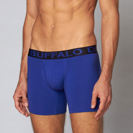Cotton Stretch Boxer Brief // Clematis Blue (S)