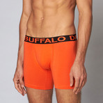 Cotton Stretch Boxer Brief // Mandarin Red (S)