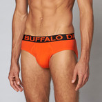 Cotton Stretch Brief // Mandarin Red (S)