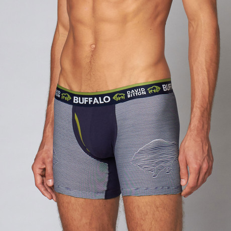 Cotton Stretch Boxer Brief // Buffalo Micro Stripe (S)