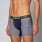 Cotton Stretch Boxer Brief // Buffalo Micro Stripe (M)