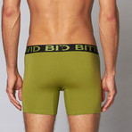 Cotton Stretch Boxer Brief // Grasshopper (S)