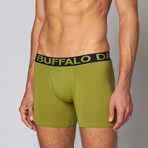 Cotton Stretch Boxer Brief // Grasshopper (S)