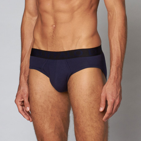 Cotton Stretch Brief // Peacoat (S)