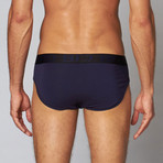 Cotton Stretch Brief // Peacoat (S)