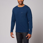 Tiger Leash // Workman Long Sleeve Tee // Indigo (L)