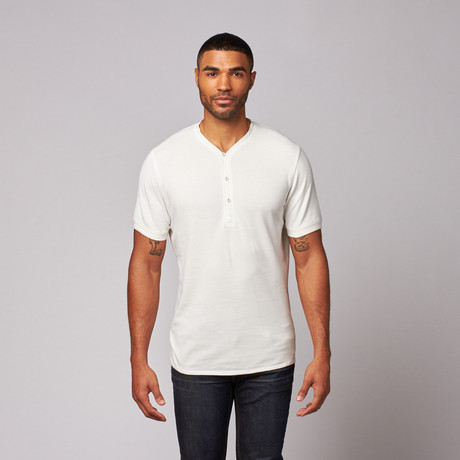 Tracker Henley // White (XS)