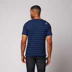 Workman 2 Tee // Striped Indigo (M)