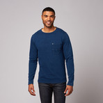 Tiger Leash // Workman Long Sleeve Tee // Indigo (L)