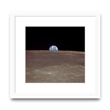 Earthrise // White Frame (12”L x 11.5”W)