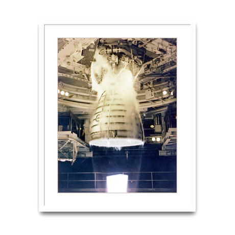 Rocket Engine // White Frame (16”L x 19.5”W)