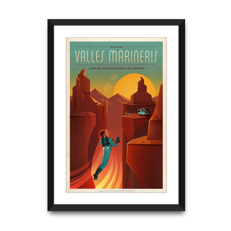 Valles Marineris // Black Frame (14.5”L x 20”W)