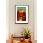 Valles Marineris // White Frame (14.5”L x 20”W)