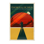 Phobos & Deimos // Black Frame (14.5”L x 20”W)