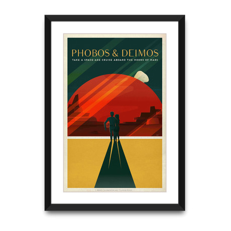 Phobos & Deimos // Black Frame (14.5”L x 20”W)