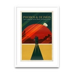 Phobos & Deimos // White Frame (14.5”L x 20”W)