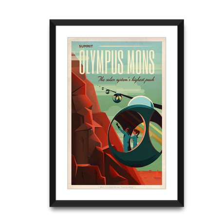 Olympus Mons // Black Frame (14.5”L x 20”W)