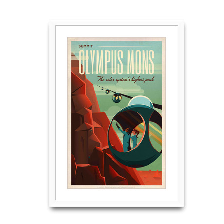 Olympus Mons // White Frame (14.5”L x 20”W)