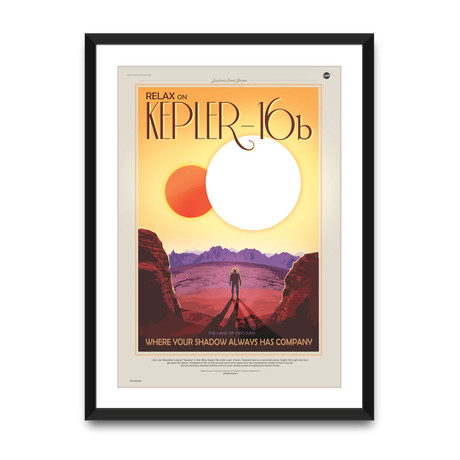 Relax on Kepler 16b // Black Frame (12”L x 16”W)