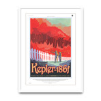 Kepler 186f // White Frame (12”L x 16”W)