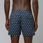 Corsaro Flamingo Trunks // Dark Blue (M)