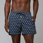 Corsaro Flamingo Trunks // Dark Blue (M)