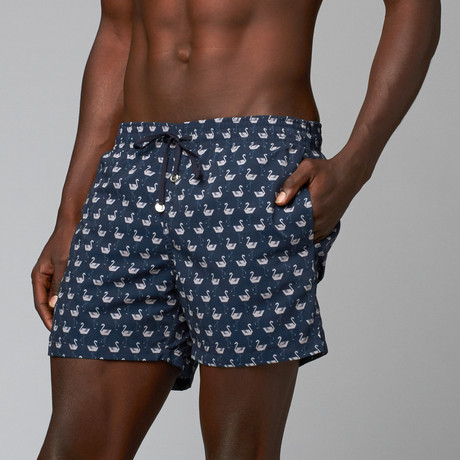 Corsaro Flamingo Trunks // Dark Blue (M)