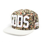 Gods Camo Snapback // White