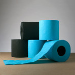 Bath Tissue 6-Pack // Black + Blue // Set of 2