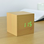 Cube Click Clock // Beech